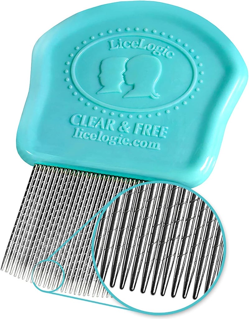 LiceLogic Lice Eliminator Lice Egg & Nit Comb - Professional Grade Stainless Steel Comb for Effective Lice Removal - Image 1